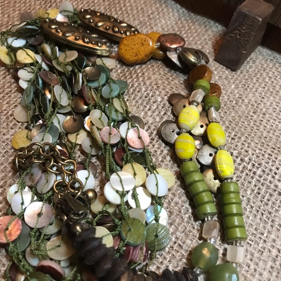 Mixed Media necklace - Picture 3 of 5